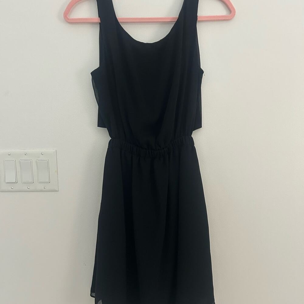 Forever 21 Black Women's Small Sleeveless Side Cutout Dress Open Waist Y2K